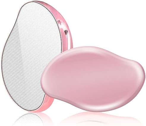 TUKETENGES Crystal Hair Eraser for Women and Men, Reusable Crystal Hair Remover Magic Painless Exfoliation Hair Removal Tool, Magic Hair Eraser Device for Back Arms Legs (Pink)