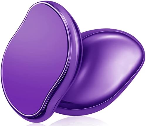 Crystal Hair Eraser,Magic Crystal Hair Remover for Men&Women-Painless Soft Smooth Silky Skin Crystal Hair Removal for Arms,Legs and Body,Hairo Razorless Shave,Fast&Easy Exfoliate(Purple)