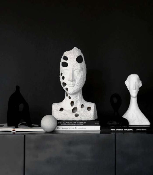Ceramic Sculpture Portrait Handcrafted Decoration