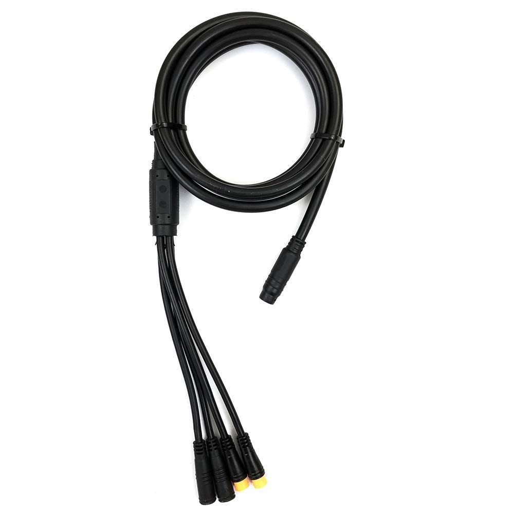 Electric Bike Julet Waterproof 8 Pin 1T4 Cable Extension Cable Motor Controller/Ebrake/Throttle/Display 1 to 4 2Pin 3Pin 5Pin Ebike Conversion Kit…