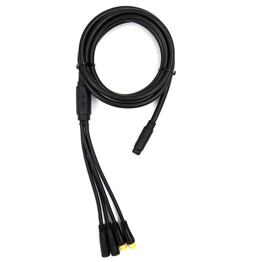 Electric Bike Julet Waterproof 8 Pin 1T4 Cable Extension Cable Motor Controller/Ebrake/Throttle/Display 1 to 4 2Pin 3Pin 5Pin Ebike Conversion Kit…