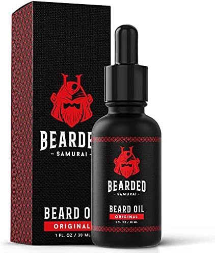 Bearded Samurai Beard Oil - Original Unscented Oil, Beard Softener, All Natural
