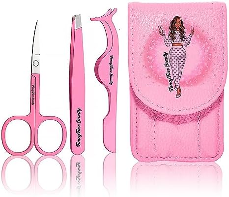 3 Pcs Lash Applicator Tool with Eyelash Tweezer - Stainless Steel Professional Gift Set for Women