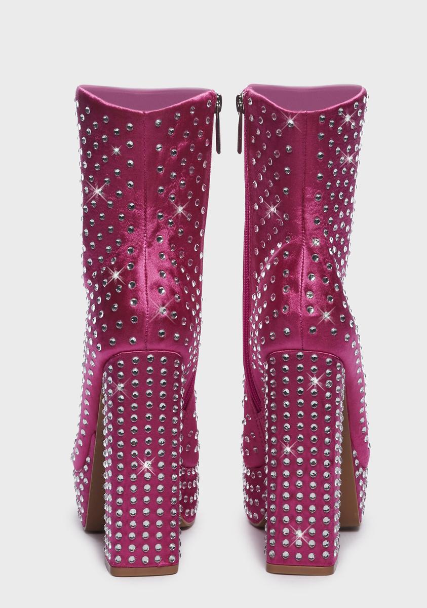 Sweet Overnight Glitz Ankle Boots