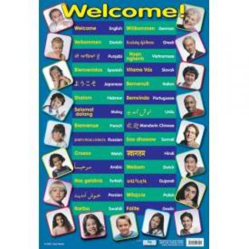 Welcome Wall Chart 60 x 40 cm