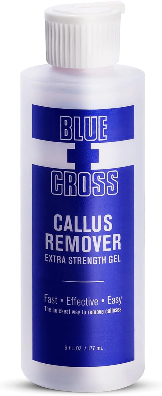 Blue Cross Professional Nail Care, Extra Strength Callus Remover Gel for Heel or Feet, File, Shaver, Scrubber & Pumice Stone Alternative for at Home Manicure/Pedicure Results, 6 Ounce