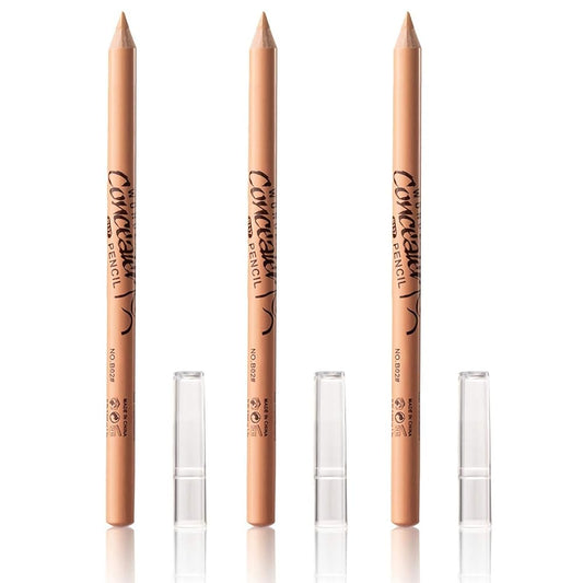 3 PCS Wonder Concealer Pencil, Contour Concealer Stick Highlighter Set, Waterproof Full Coverage Foundation Concealer for Eye Dark Circles Spot, Scar, Tattoos (B02#)