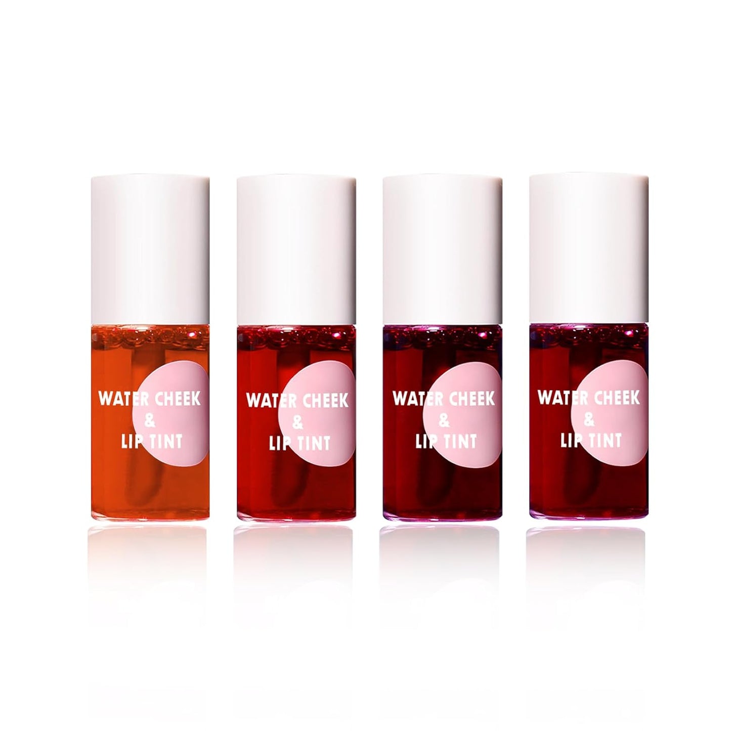 4PCS Lip Tint Stain Set Velvet Lip Stain Lip Gloss Lip and Cheek Tint Non Sticky Tinted Lip Gloss Long Lasting Liquid Lipstick Set