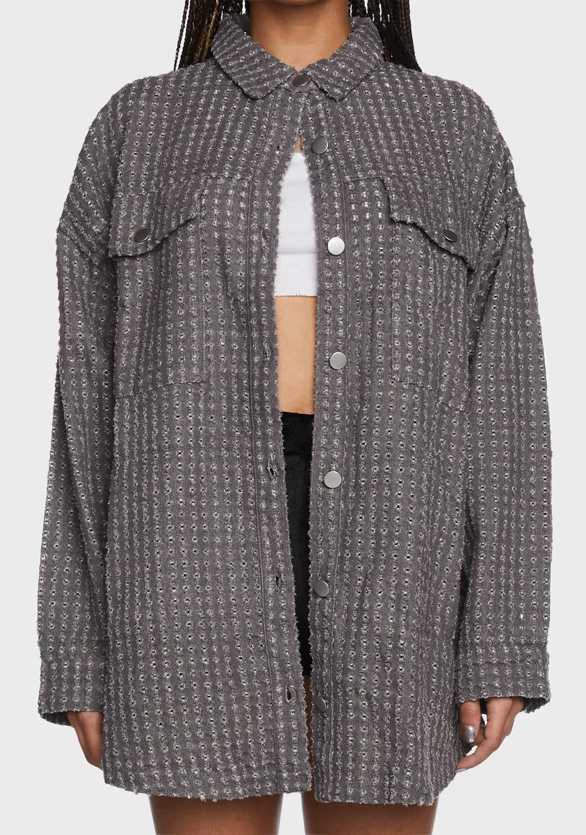 Rainy Day In Oversized Shirt