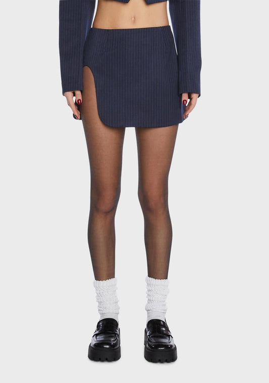 Zayne Pinstripe Mini Skirt