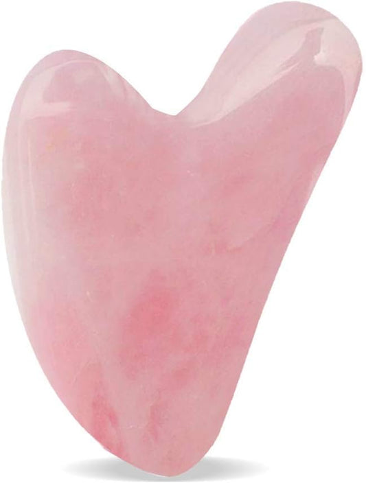 DEAYOKA Rose Quartz Gua Sha Tool - Asian Beauty Secret - 100% Authentic & Genuine Rose Quartz