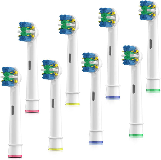 Replacement Toothbrush Heads for Oral B Braun, FDMDAF Professional Electric Toothbrush Heads, Brush Heads Refill Compatible with Oral-B 7000/Pro 1000/9600/ 5000/3000/8000 (8 Packs)
