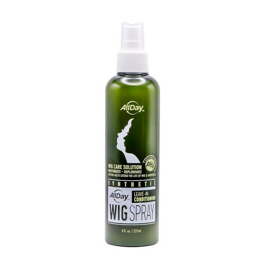 AllDay Locks Synthetic Wig Spray | Revitalizes & Refreshes | Cleanses & Extends Lifespan of Wigs & Hairpieces | Soft & Fresh Leave-In Conditioner, Grape Scent | 8 oz