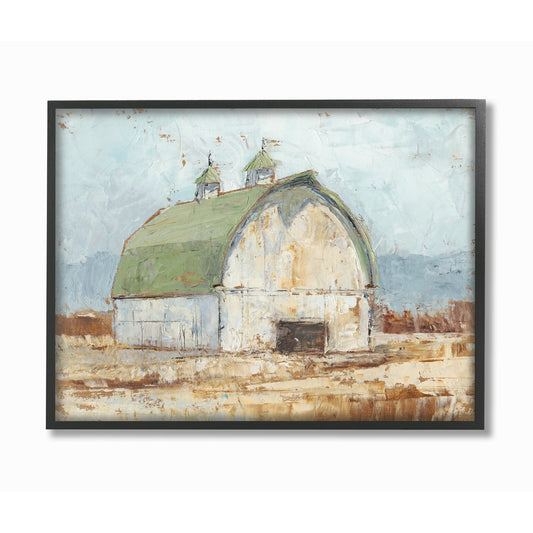11"x14" Framed Giclee Wall Art Natural Earth Painted Barn