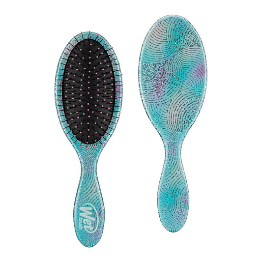 Wet Brush Original Detangling Brush, Teal (Digital Daydream) - Detangler Brush with Soft & Flexible Bristles - Detangling Brush for Curly Hair - Tangle-Free Brush for Straight, Thick, & Wavy Hair