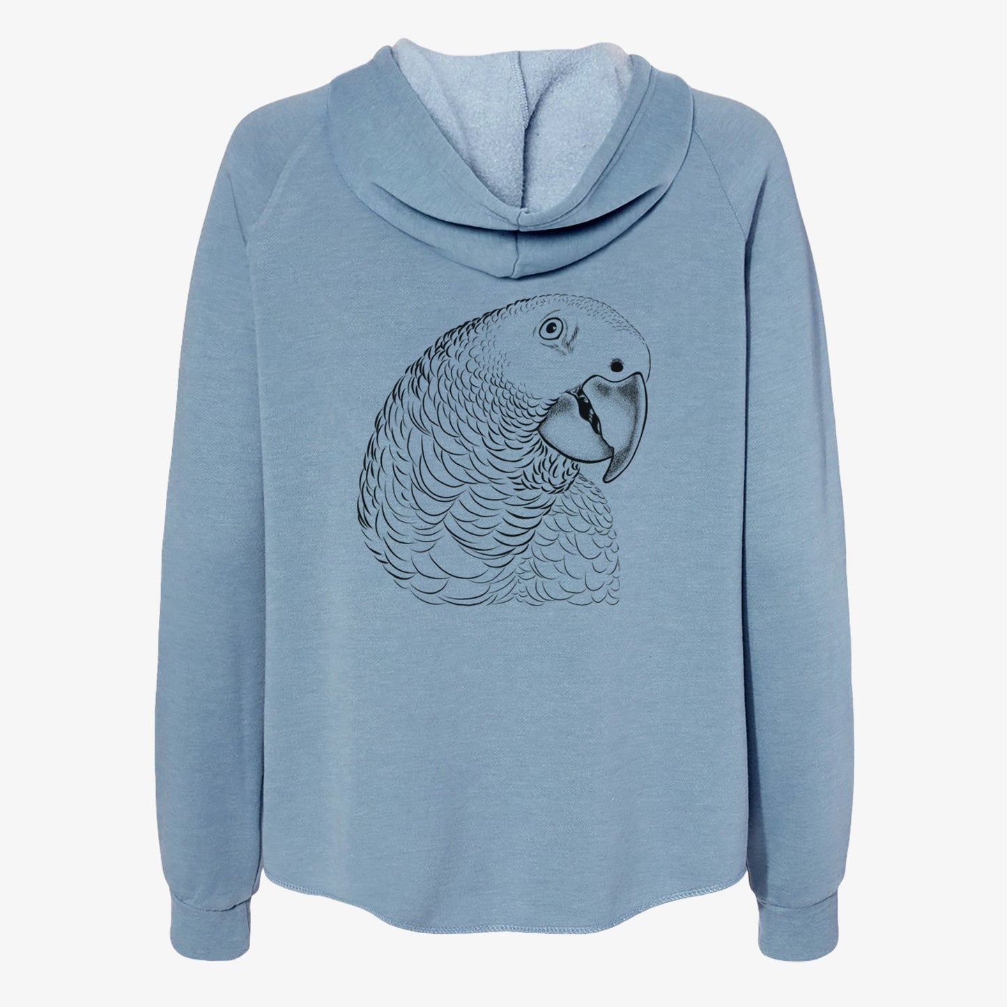 African Grey Parrot - Women's Cali Wave Zip-Up Sweatshirt