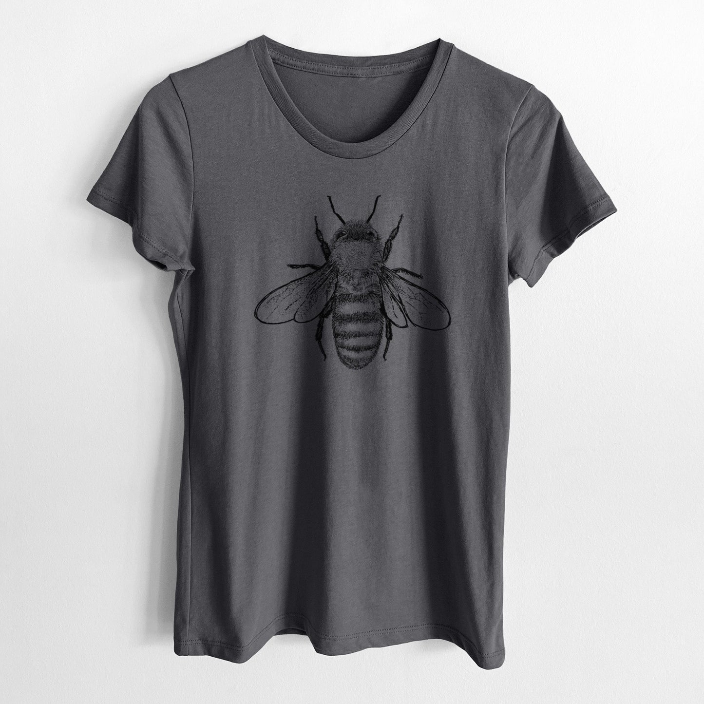 Apis Mellifera - Honey Bee - Women's Crewneck - Made in USA - 100% Organic Cotton