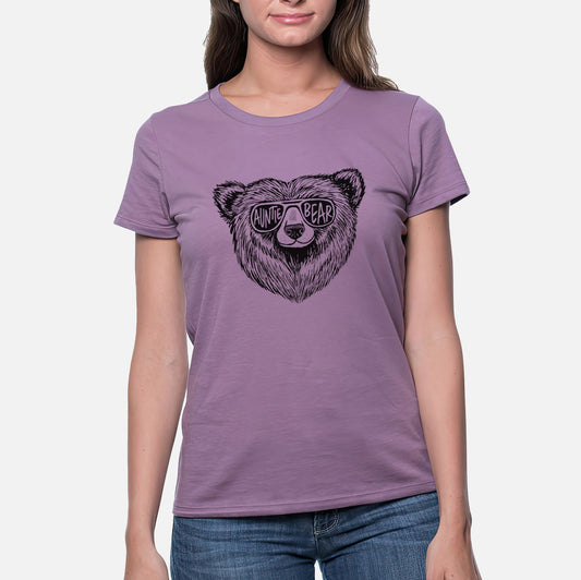 Auntie Bear - Women's Crewneck - Made in USA - 100% Organic Cotton
