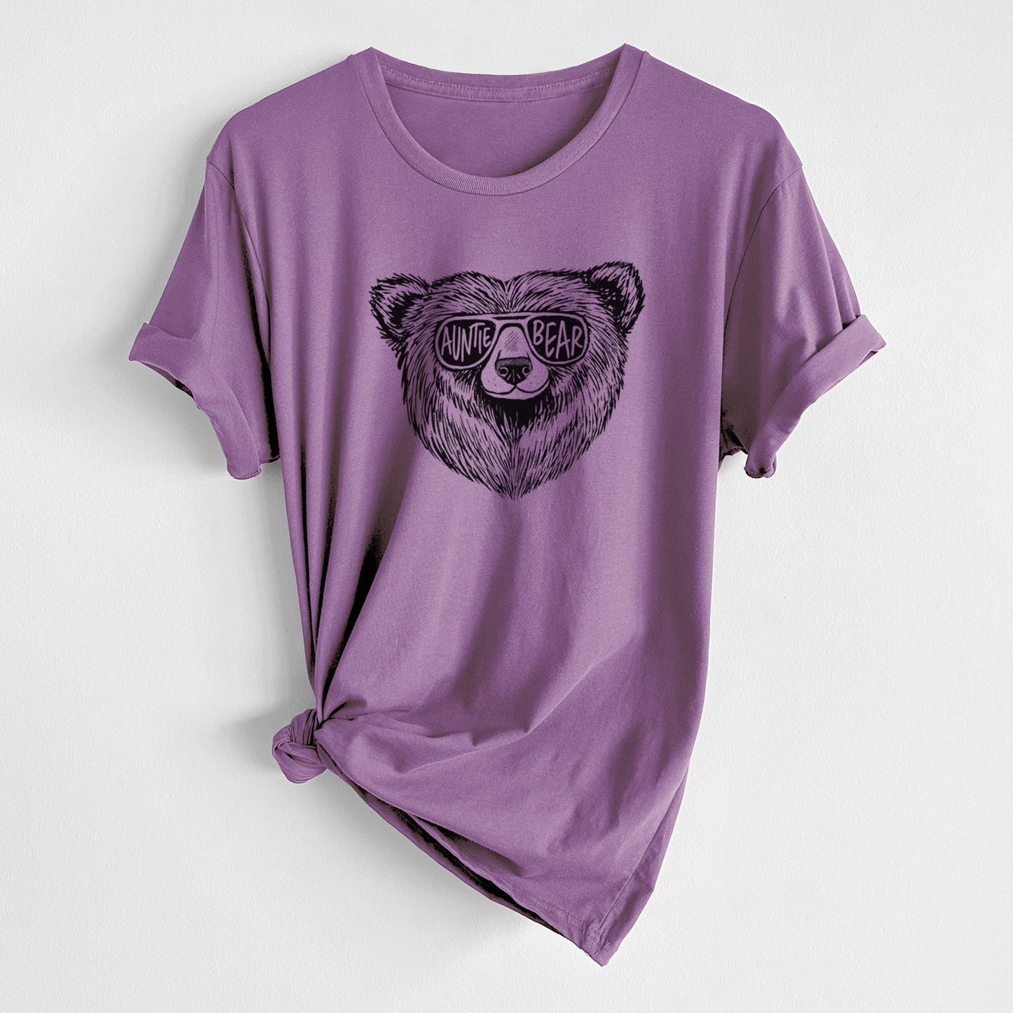 Auntie Bear - Unisex Crewneck - Made in USA - 100% Organic Cotton