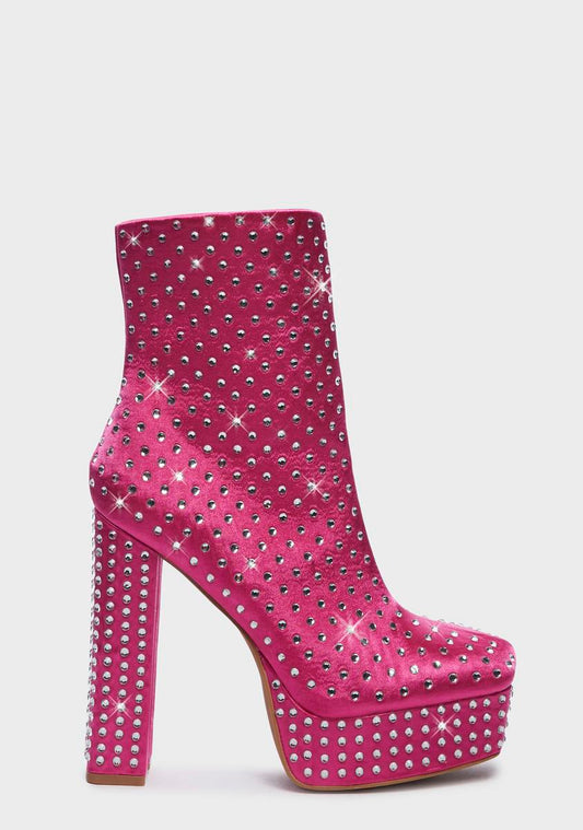 Sweet Overnight Glitz Ankle Boots