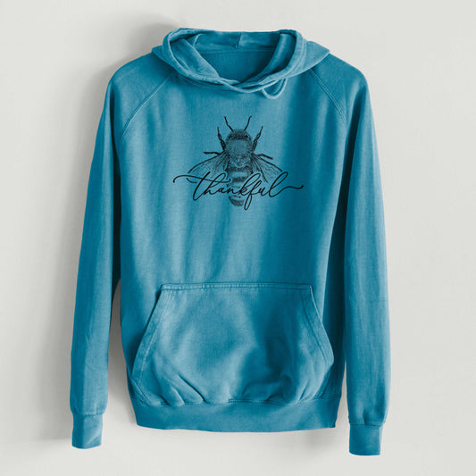 Bee Thankful  - Mid-Weight Unisex Vintage 100% Cotton Hoodie