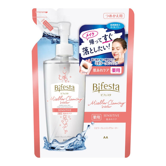 Bifesta Micellar Cleansing Water Sensitive [refill] 360ml - Moisturizing Makeup Remover