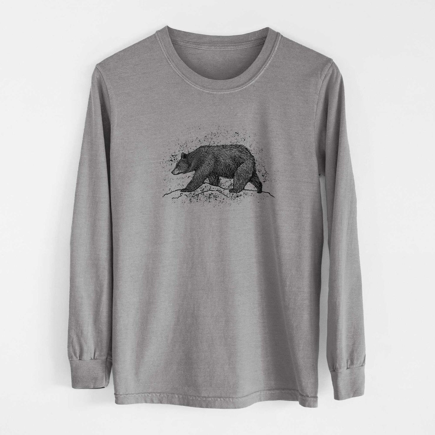 Black Bear - Heavyweight 100% Cotton Long Sleeve