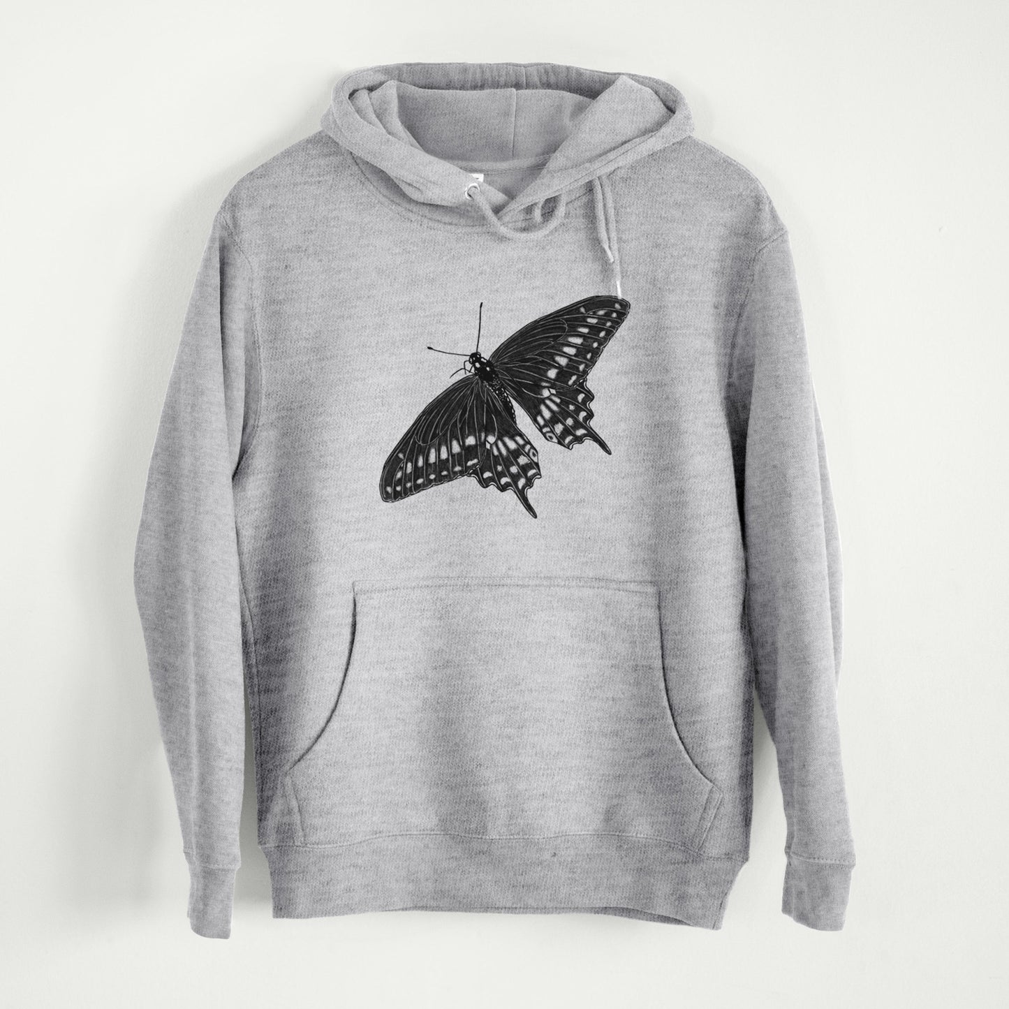 Black Swallowtail Butterfly - Papilio polyxenes  - Mid-Weight Unisex Premium Blend Hoodie