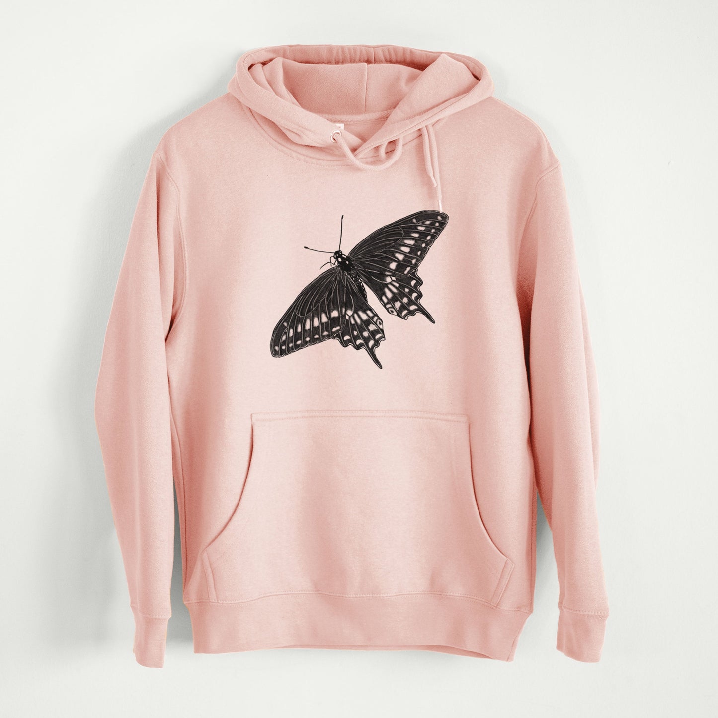 Black Swallowtail Butterfly - Papilio polyxenes  - Mid-Weight Unisex Premium Blend Hoodie