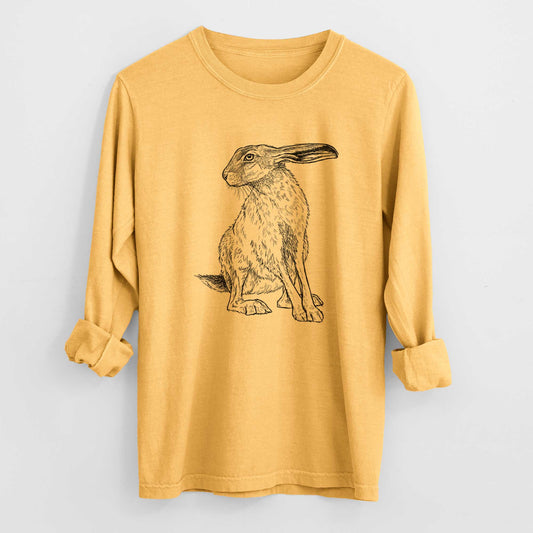 Black-tailed Jackrabbit - Lepus californicus - Heavyweight 100% Cotton Long Sleeve
