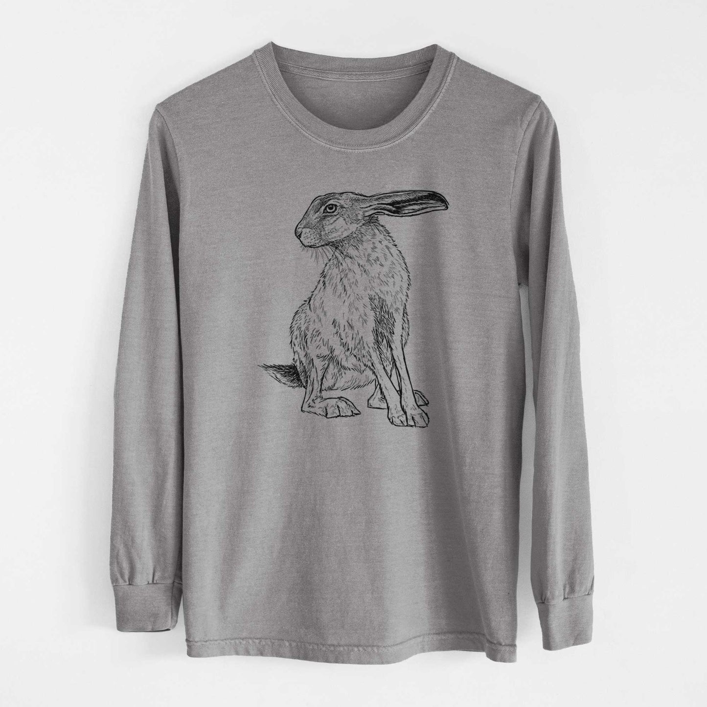 Black-tailed Jackrabbit - Lepus californicus - Heavyweight 100% Cotton Long Sleeve
