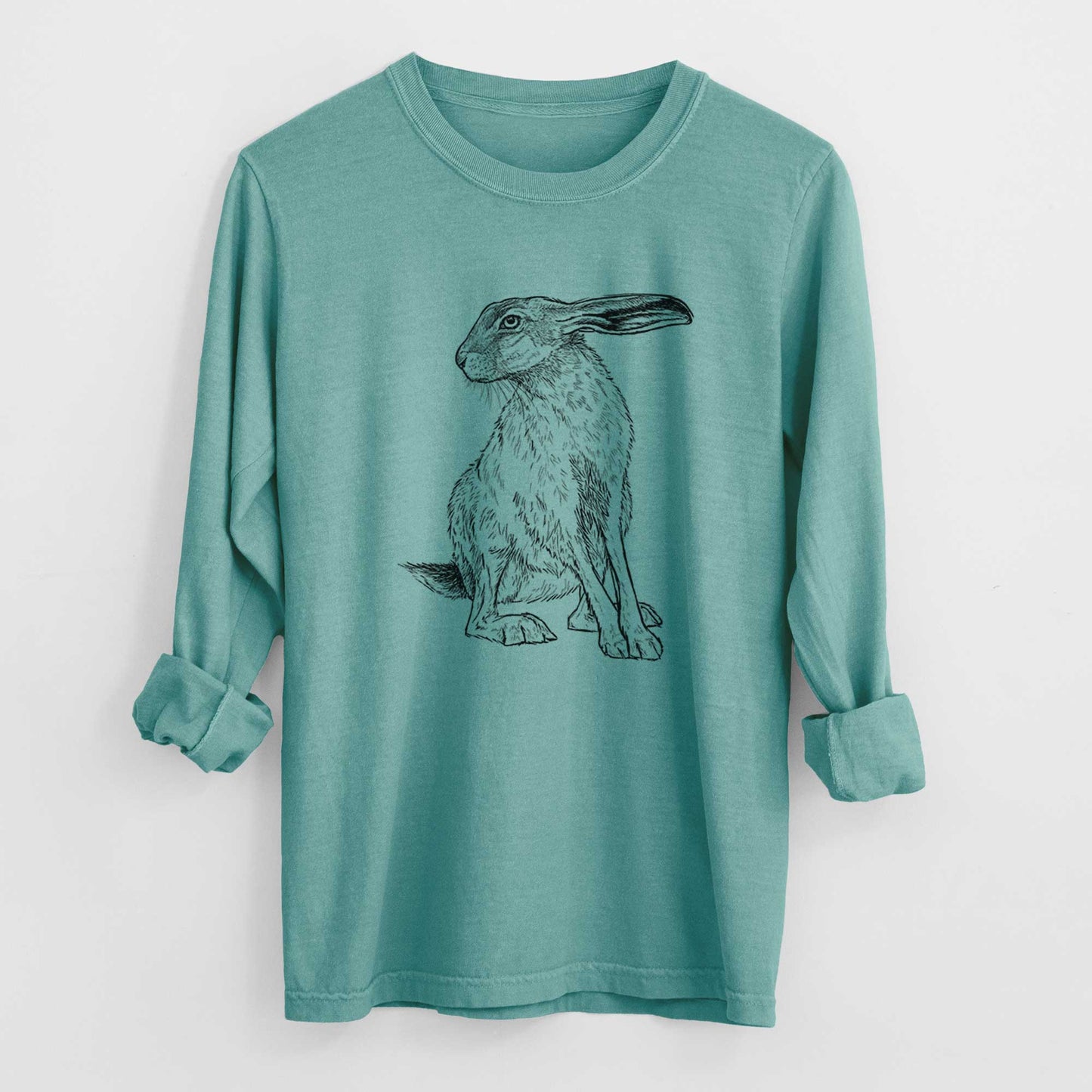 Black-tailed Jackrabbit - Lepus californicus - Heavyweight 100% Cotton Long Sleeve