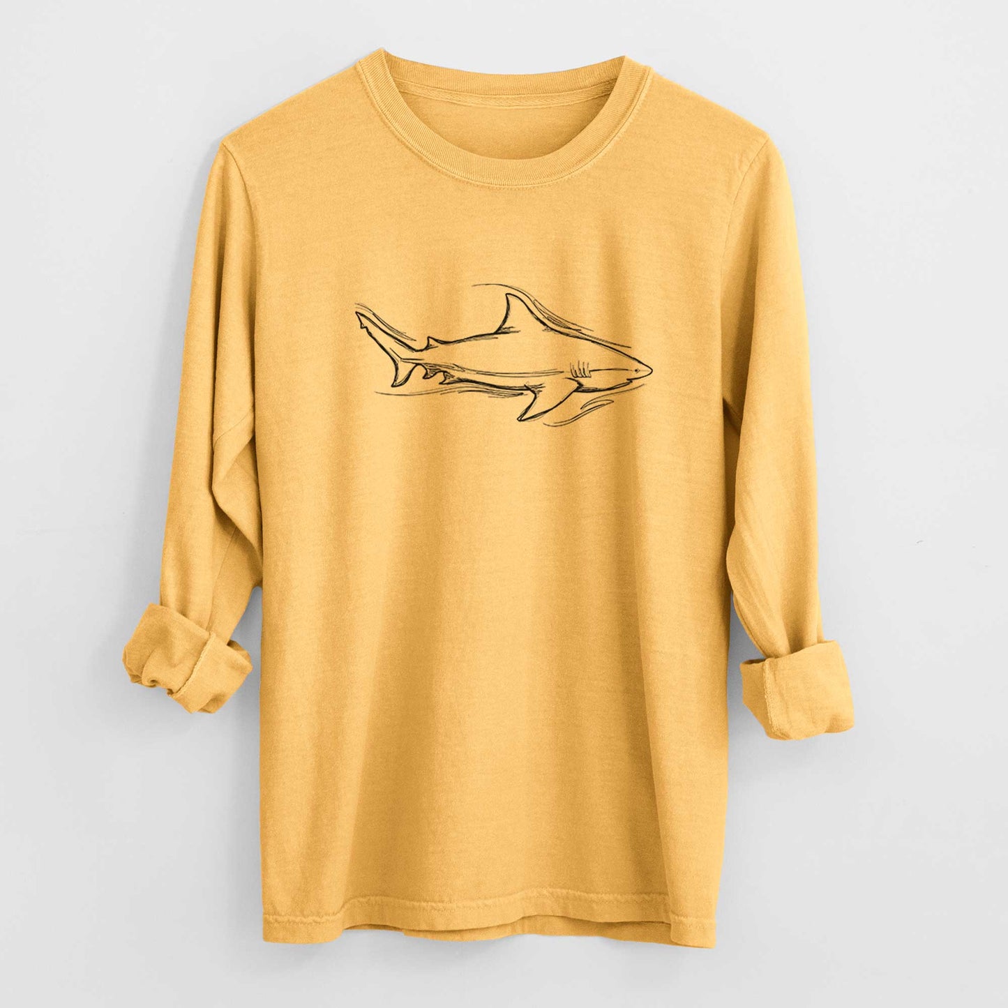 Bull Shark - Heavyweight 100% Cotton Long Sleeve
