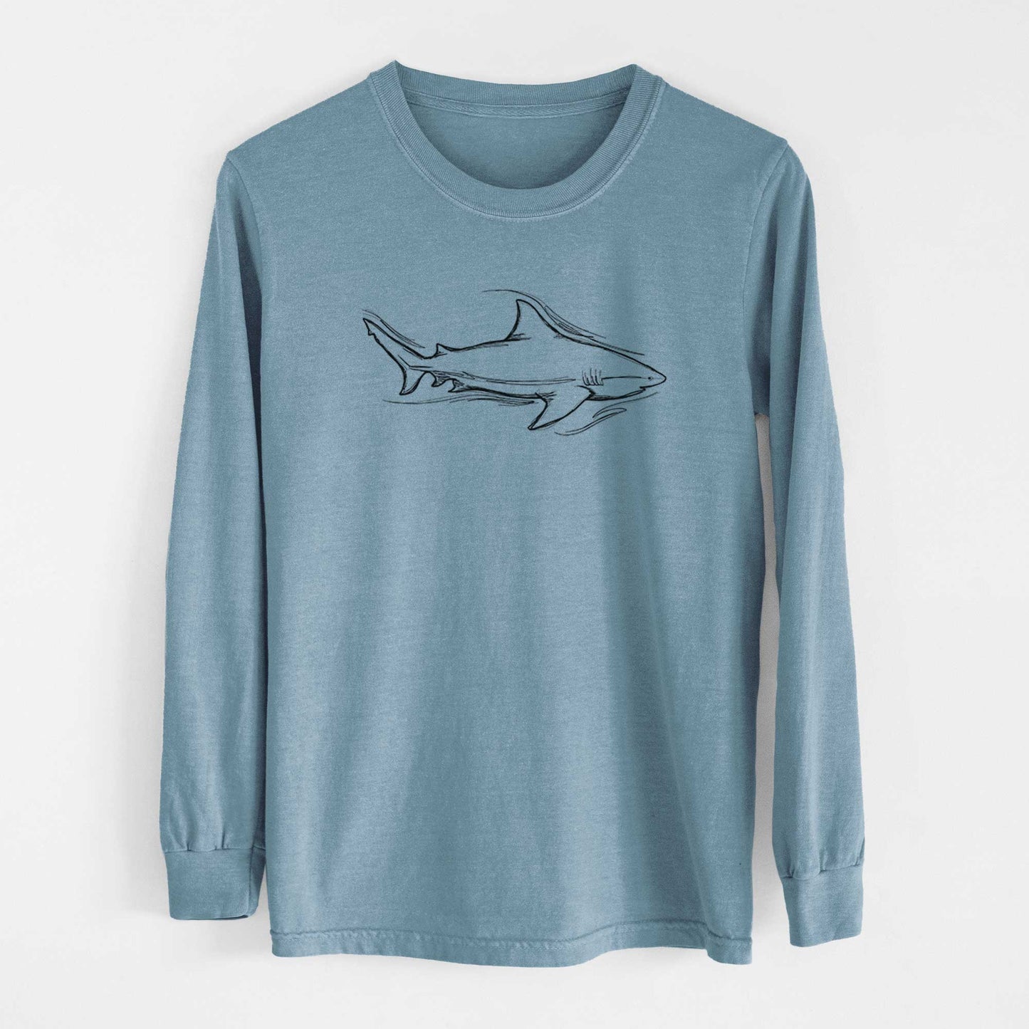 Bull Shark - Heavyweight 100% Cotton Long Sleeve