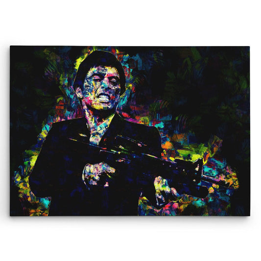 Scarface Art on Canvas. Tony Montana At his Best. Brush Strokes Art Design. #C110