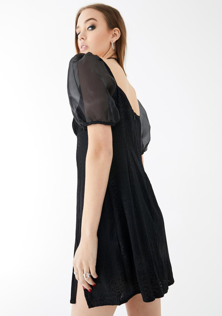 Black Cheetah Espera Dress