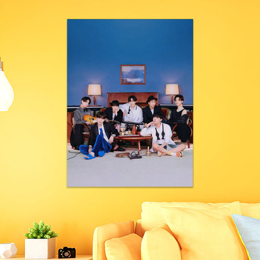 BTS Poster Art Wall Poster Sticky Poster Gift for Fans Permission to Dance Poster