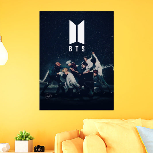 BTS Poster Art Wall Poster Sticky Poster Gift for Fans Moving On BTS Poster