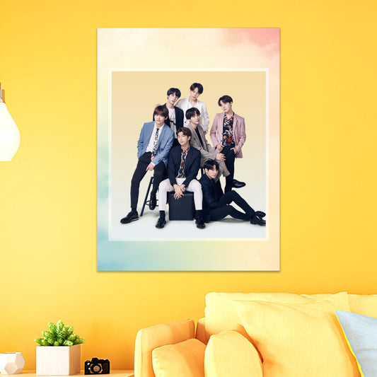 BTS Poster Art Wall Poster Sticky Poster Gift for Fans Dynamite Poster