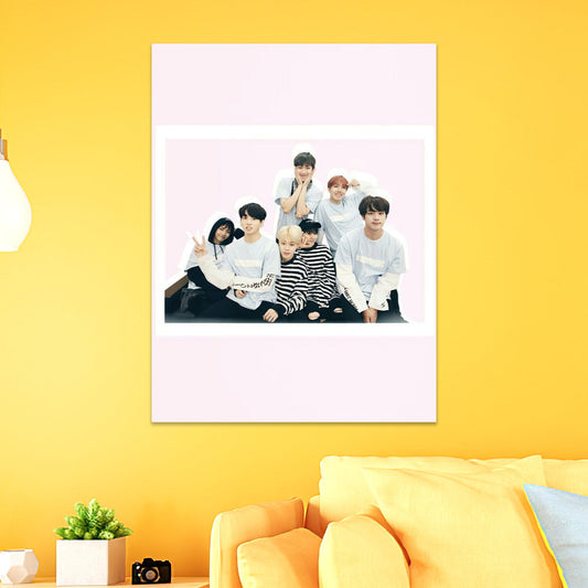 BTS Poster Art Wall Poster Sticky Poster Gift for Fans Boyz With Fun Poster