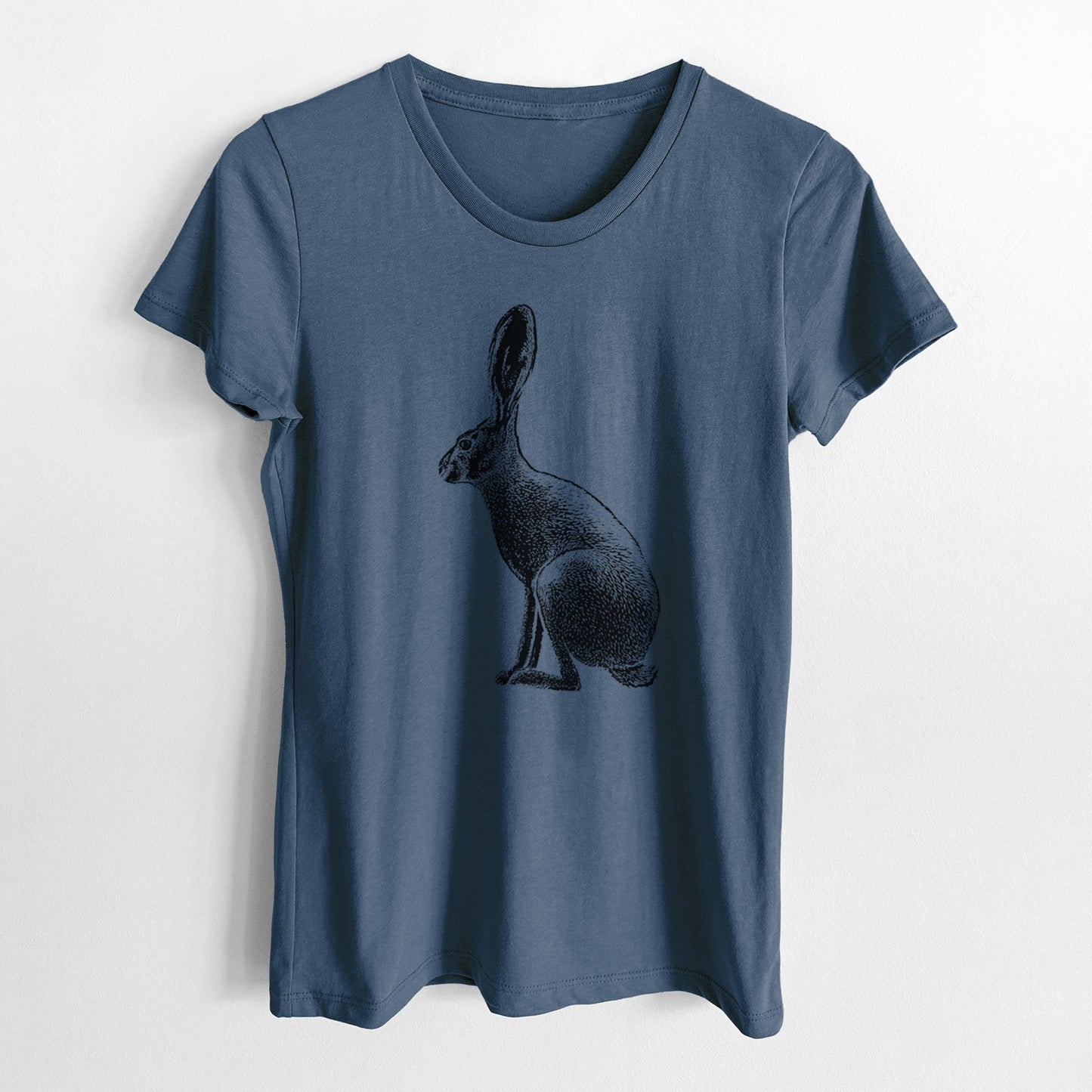 Wild California Hare - Black-tailed Jackrabbit - Women's Crewneck - Made in USA - 100% Organic Cotton