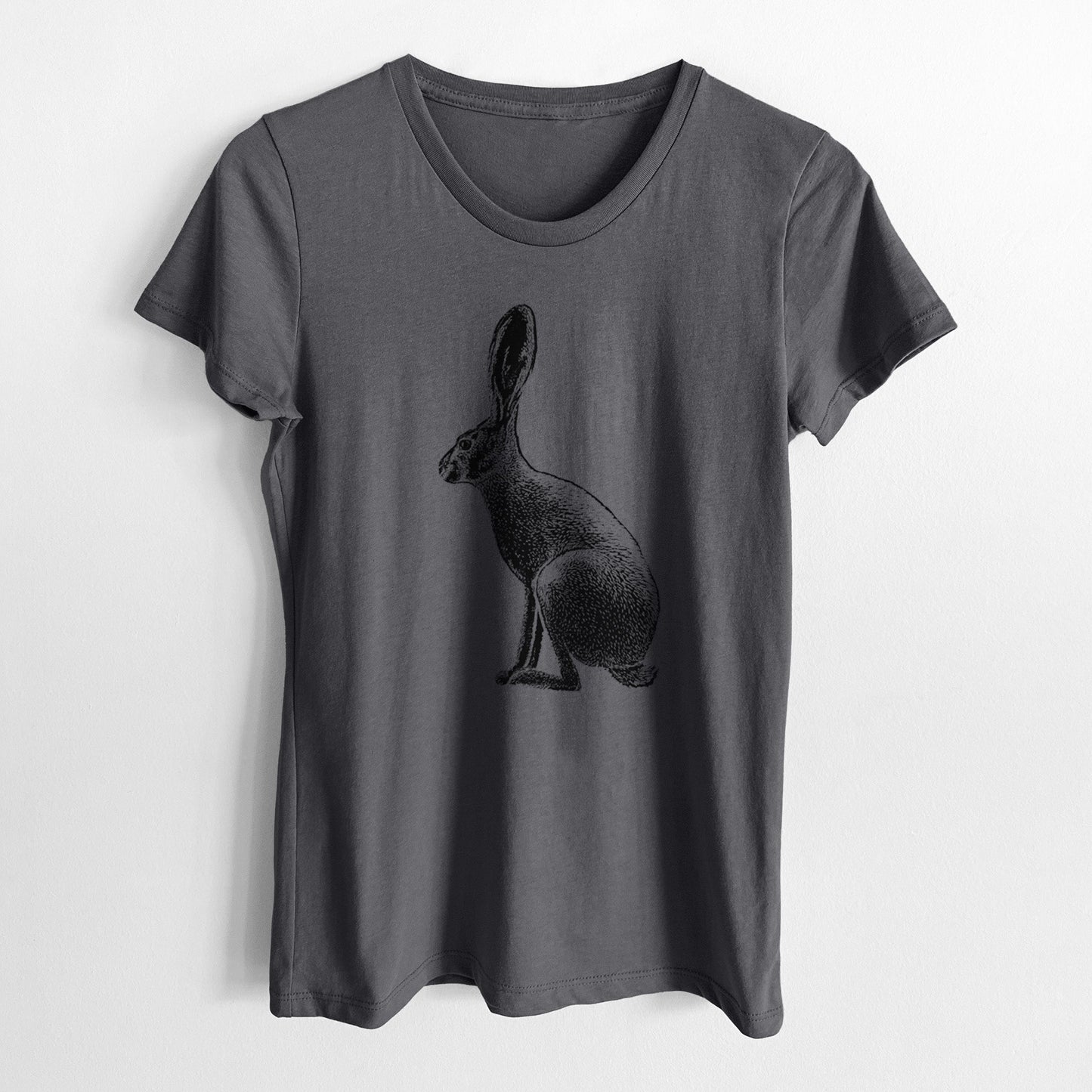 Wild California Hare - Black-tailed Jackrabbit - Women's Crewneck - Made in USA - 100% Organic Cotton