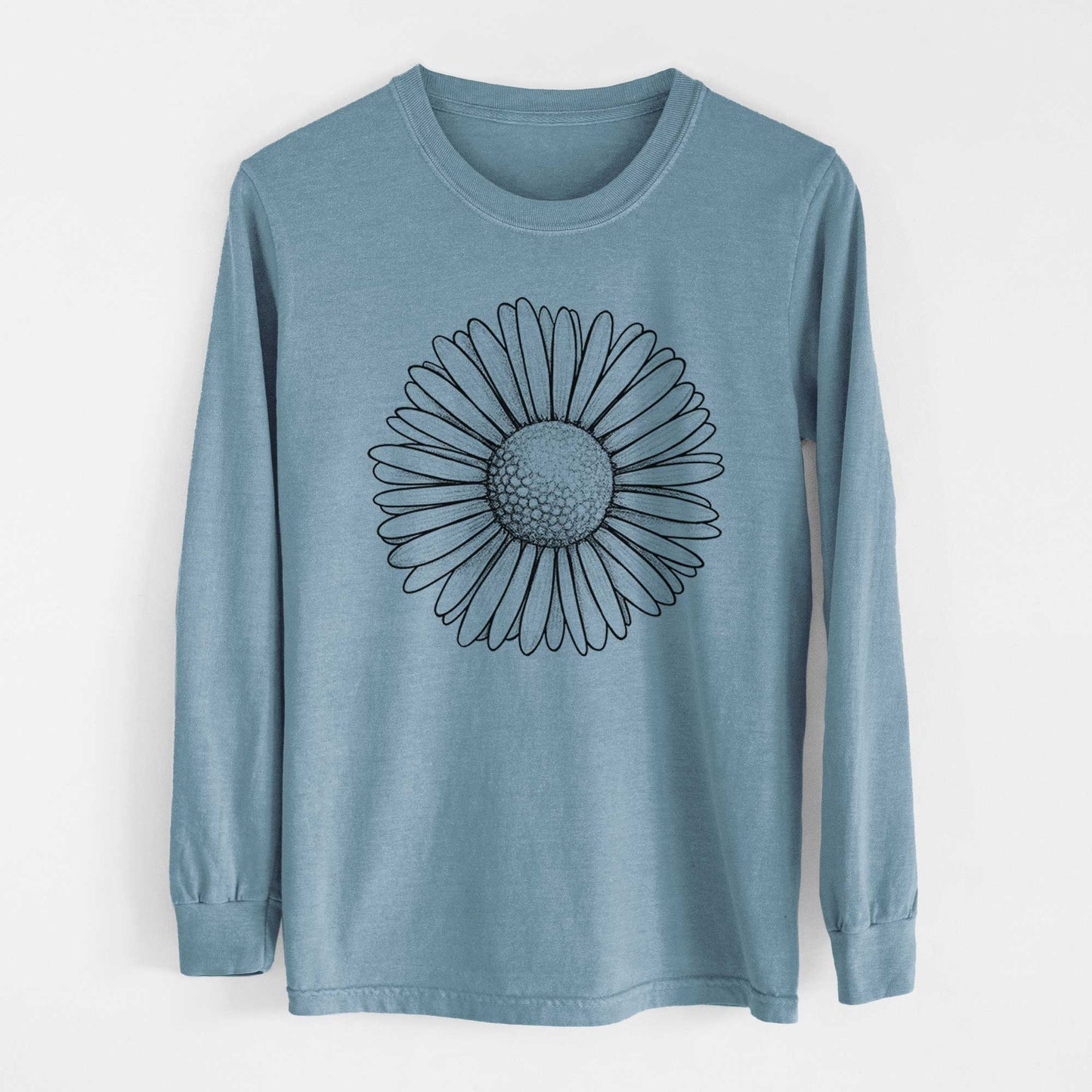 Bellis perennis - The Common Daisy - Heavyweight 100% Cotton Long Sleeve