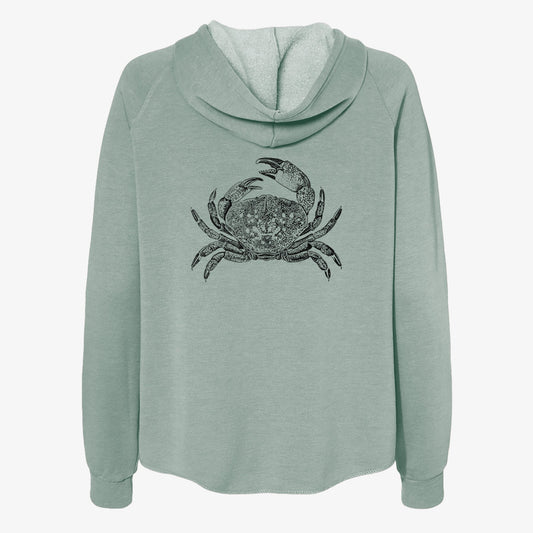 Dungeness Crab - Women's Cali Wave Zip-Up Sweatshirt