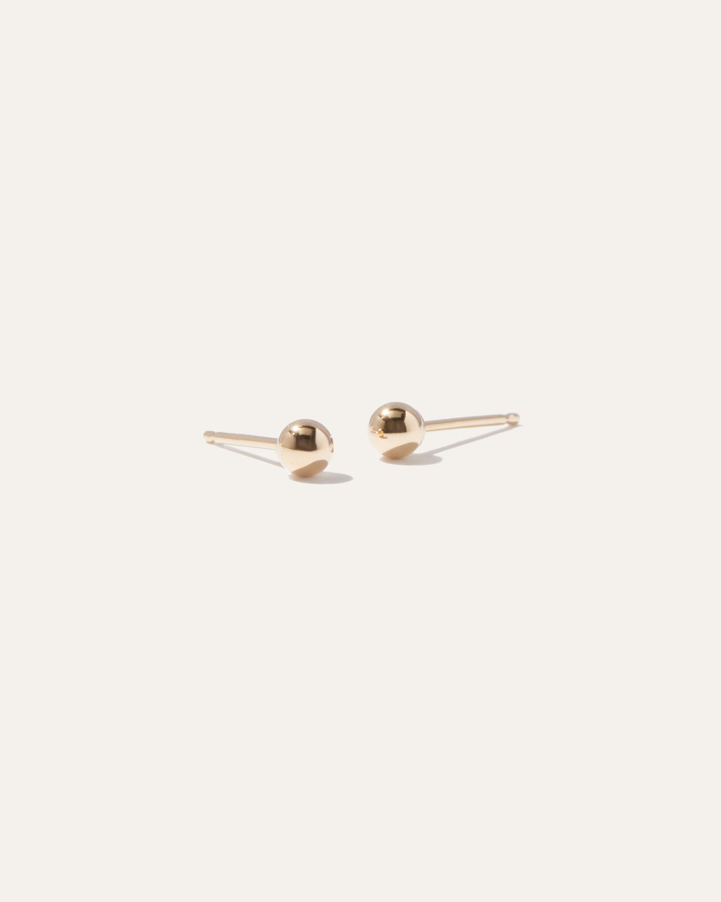 14K Gold Ball Studs