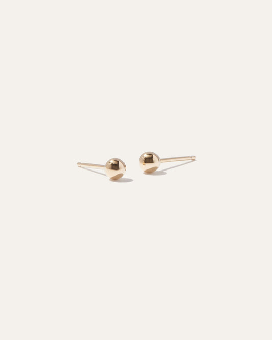 14K Gold Ball Studs