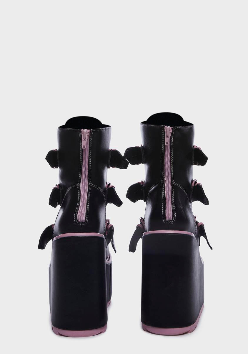 Dune Lo Hearts On Fire Platform Boots