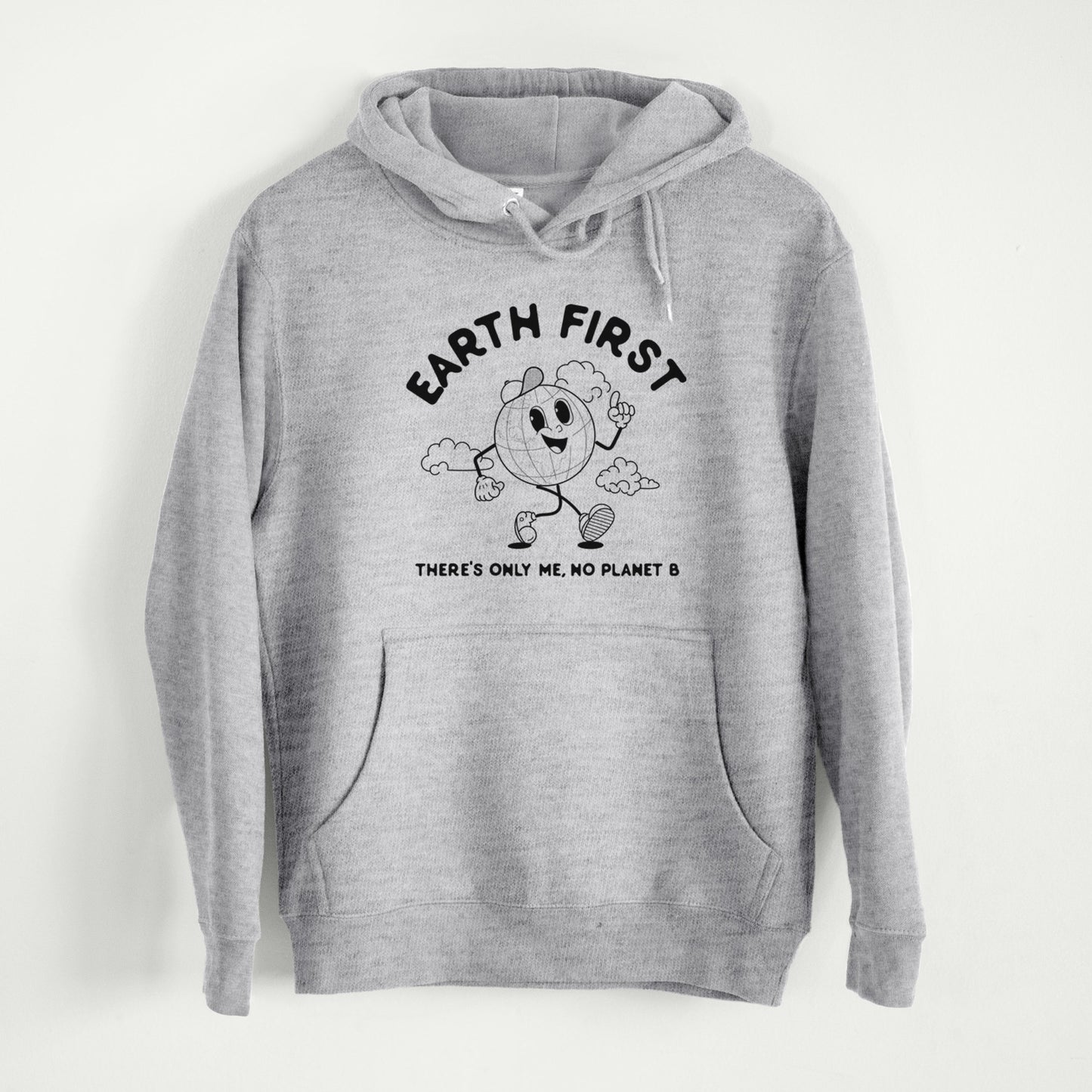 Earth First - There's Only Me, No Planet B  - Mid-Weight Unisex Premium Blend Hoodie