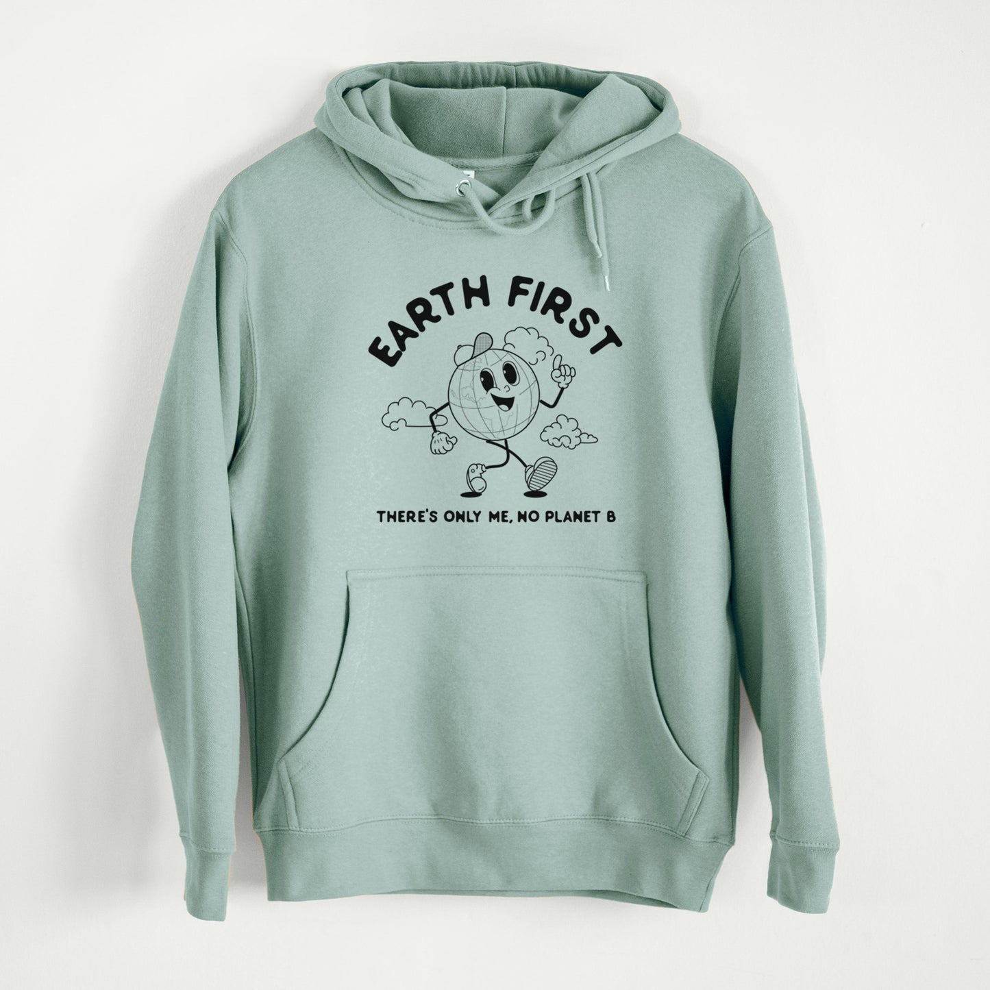 Earth First - There's Only Me, No Planet B  - Mid-Weight Unisex Premium Blend Hoodie
