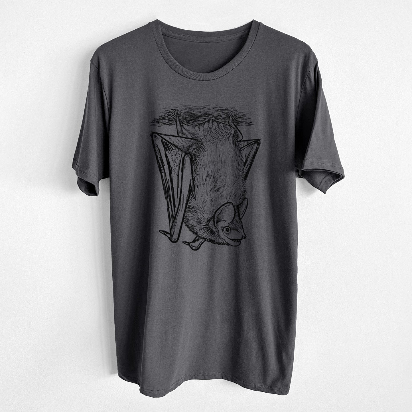 Eptesicus fuscus - Big Brown Bat - Unisex Crewneck - Made in USA - 100% Organic Cotton